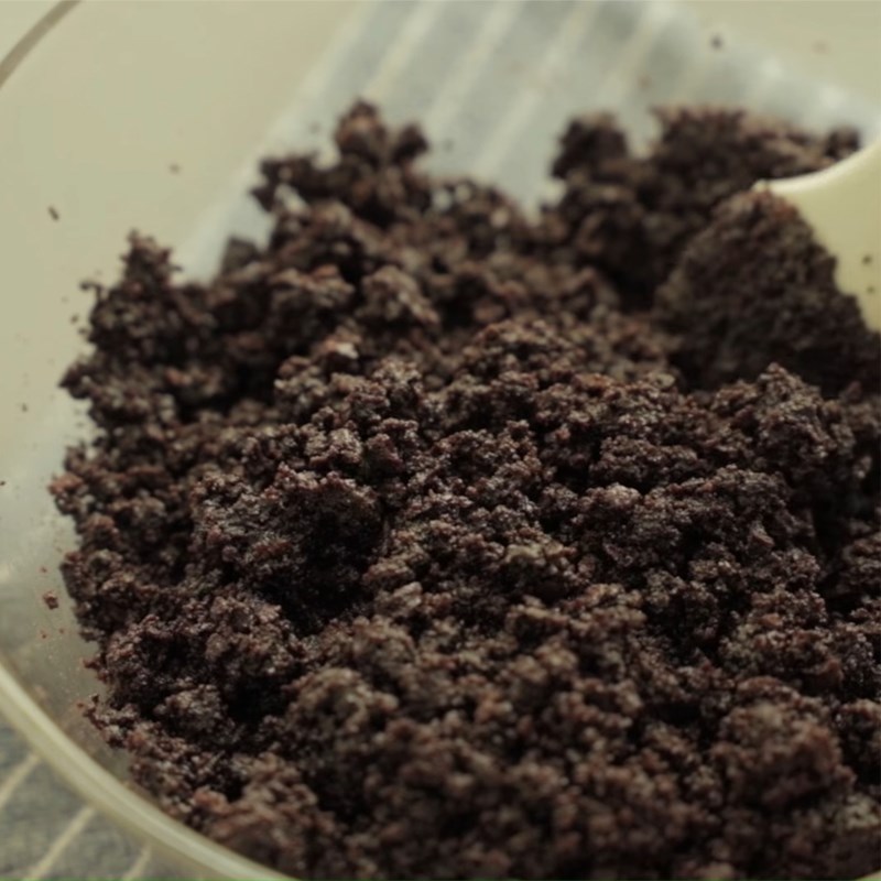 Bước 1 Làm đế cheesecake Cheesecake chanh kem việt quất