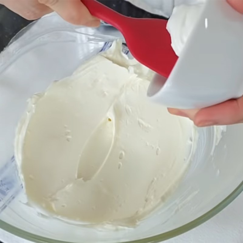 Bước 4 Làm kem việt quất Bánh tart việt quất từ granola