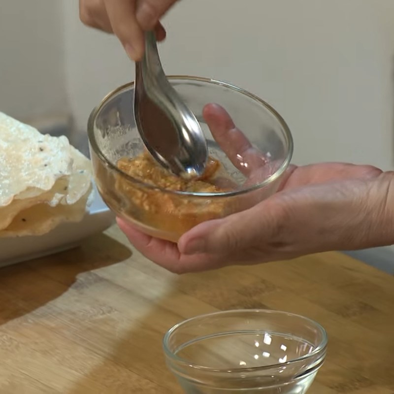 Bước 3 Làm sốt chao chay chua ngọt Bánh đập chay Quảng Nam