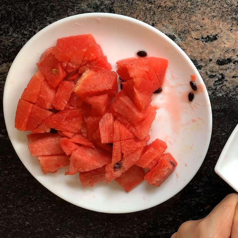 Bước 4 Làm sốt trái cây Đậu hủ non sốt trái cây