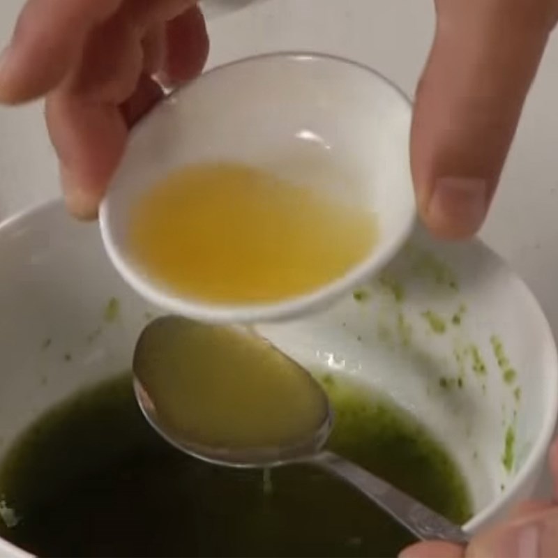 Bước 2 Làm sốt Gỏi ớt chuông cần tây