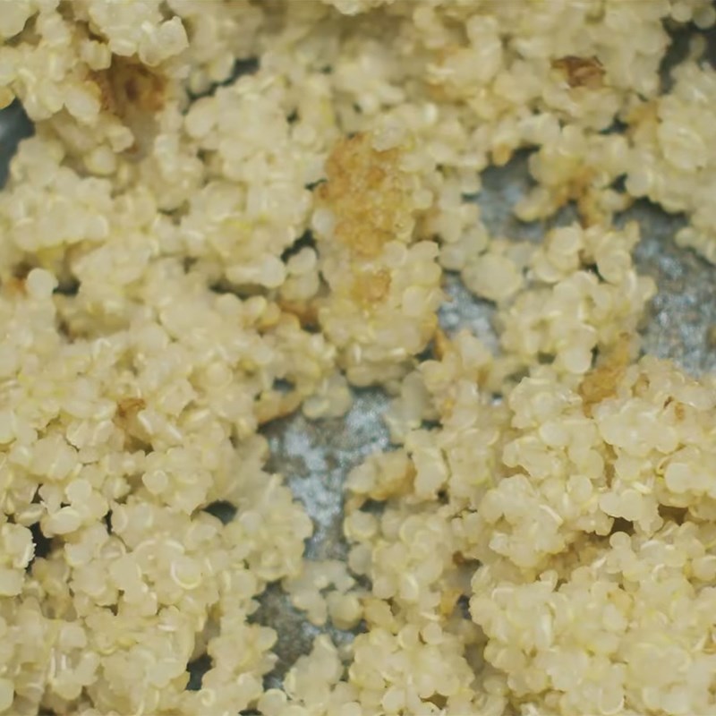 Bước 2 Nấu chín hạt Quinoa Sữa Quinoa (diêm mạch) hạt điều