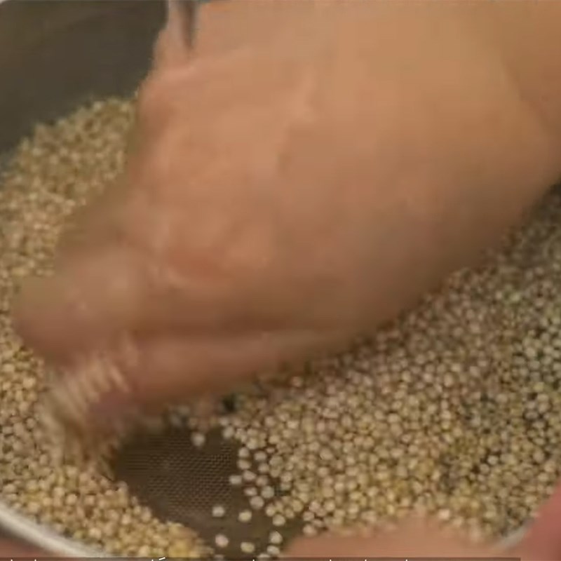 Bước 2 Nấu chín hạt Quinoa Sữa Quinoa (diêm mạch) hạt điều