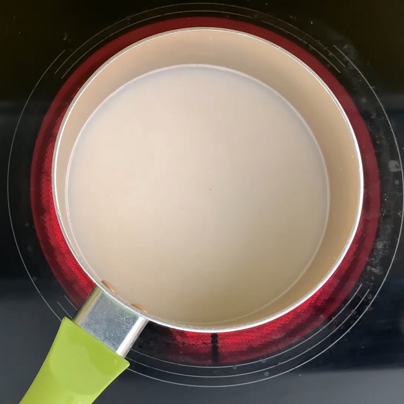 Bước 3 Nấu đậu hũ non và đổ khuôn Đậu hủ non sốt trái cây