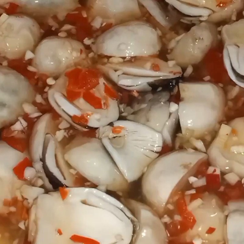Bước 4 Ngâm nấm với nước giấm đường Nấm rơm muối chua