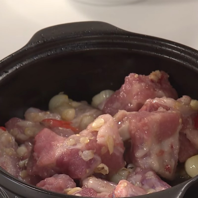 Bước 3 Rim sườn Sườn non rim củ nén