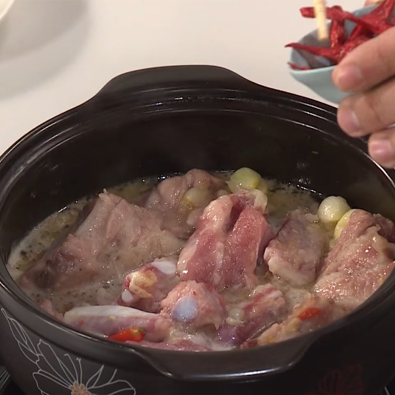 Bước 3 Rim sườn Sườn non rim củ nén