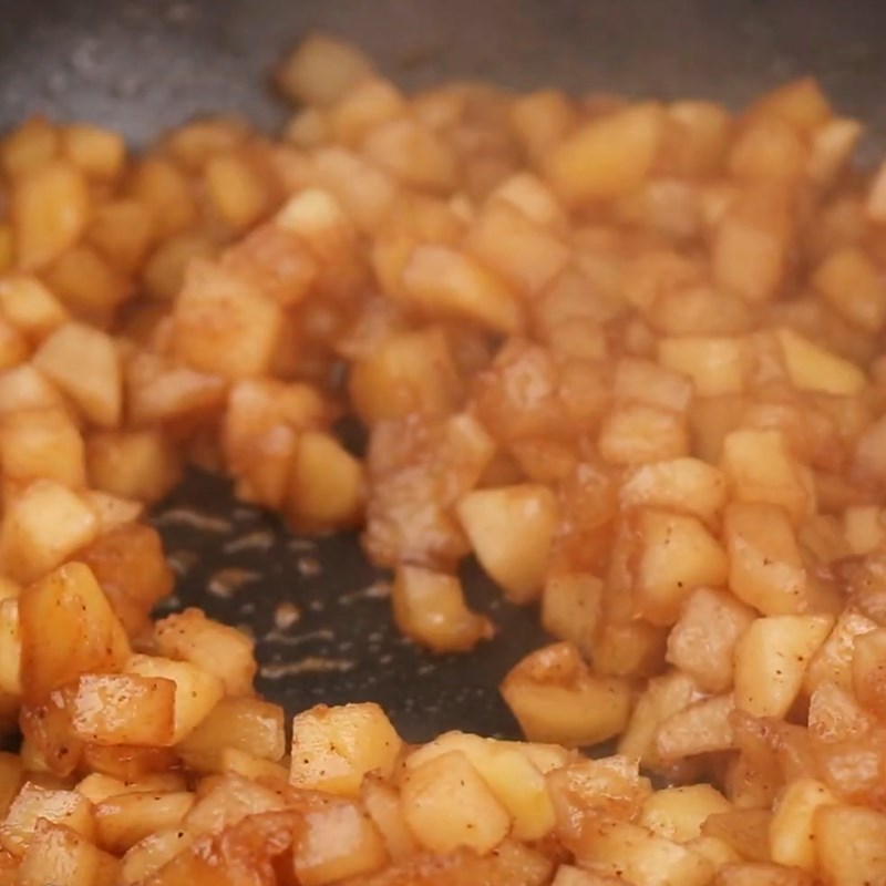 Bước 1 Sên táo Bánh flan táo