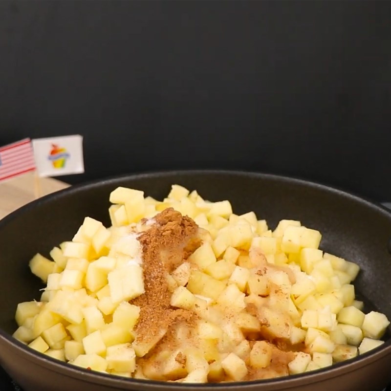 Bước 1 Sên táo Bánh flan táo