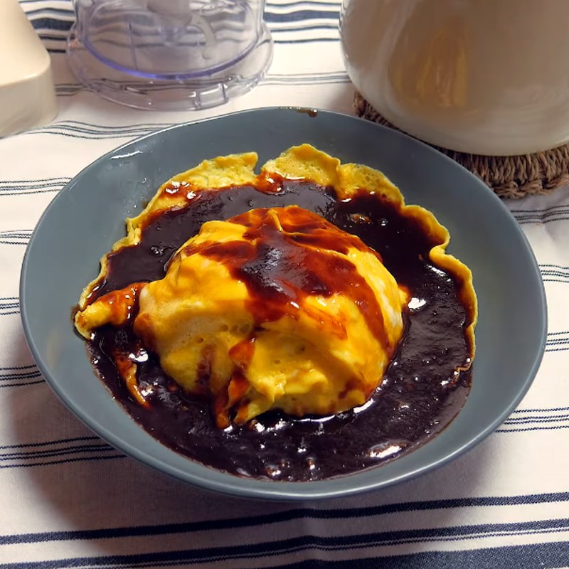 Bước 6 Thành phẩm Trứng omelet kiểu Nhật bọc cơm chiên
