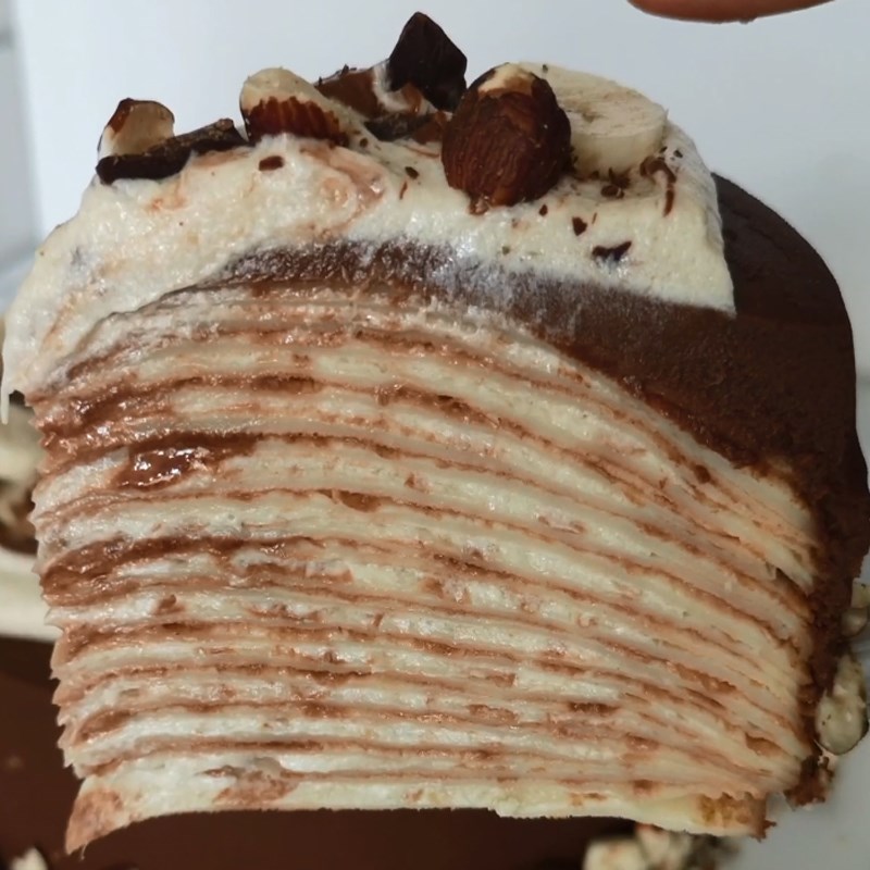 Bước 8 Thành phẩm Bánh crepe chuối vị kem bơ nutella