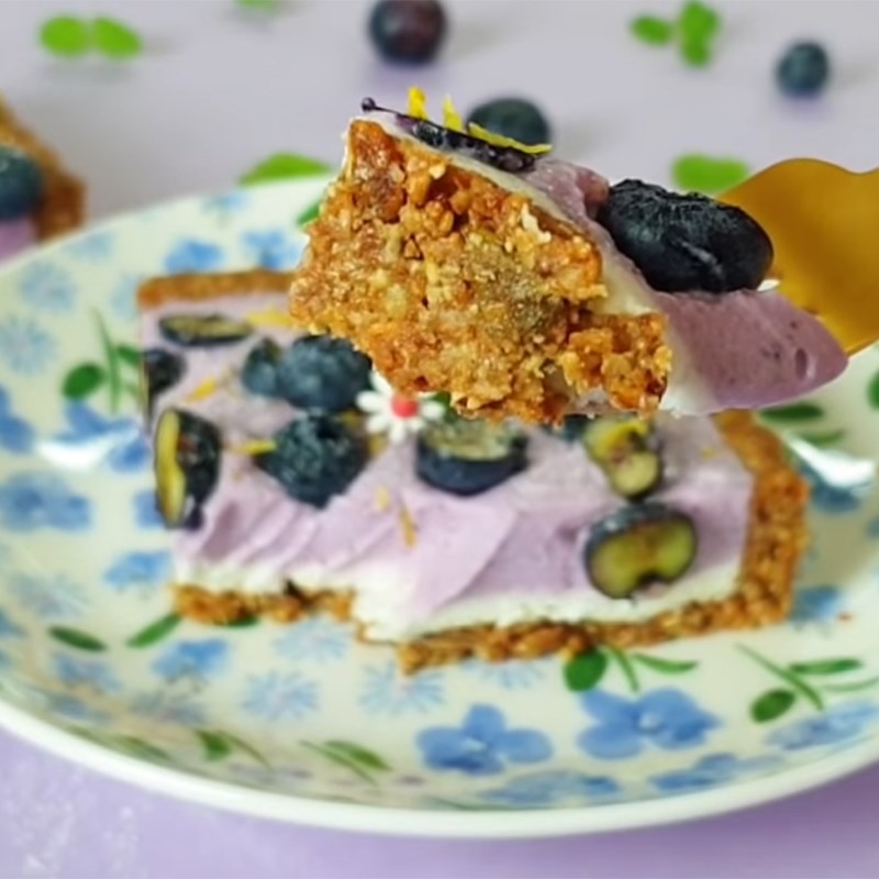 Bước 6 Thành phẩm Bánh tart việt quất từ granola