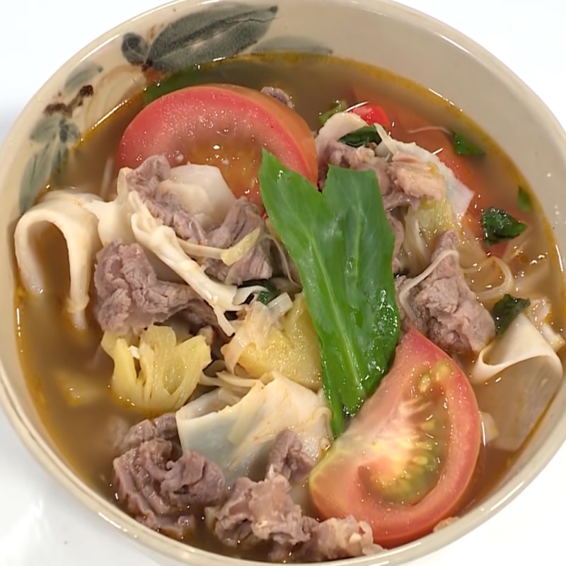 Bước 5 Thành phẩm Canh gân bò chua cay