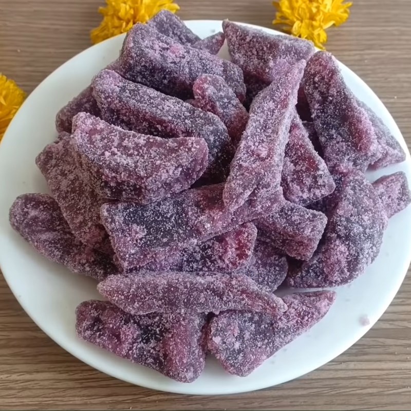 Bước 5 Thành phẩm Mứt khoai lang tím