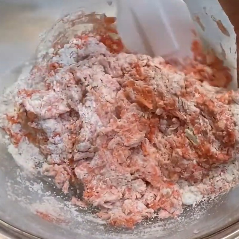 Bước 1 Trộn bột bánh Bánh mì tổ quốc - bánh mì yêu nước