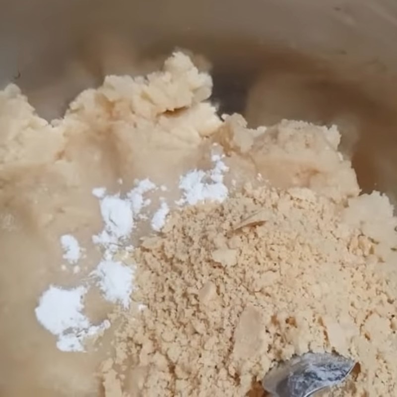 Bước 1 Trộn bột bánh Bánh bột đậu phộng