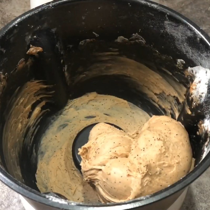 Bước 2 Trộn bột bánh Bánh mì trà sữa