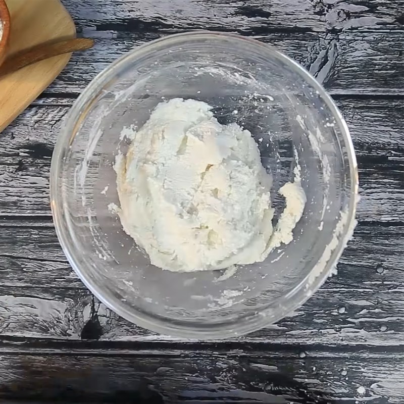 Bước 1 Trộn bột nếp Bánh gạo nếp dẻo bọc bột đậu nành