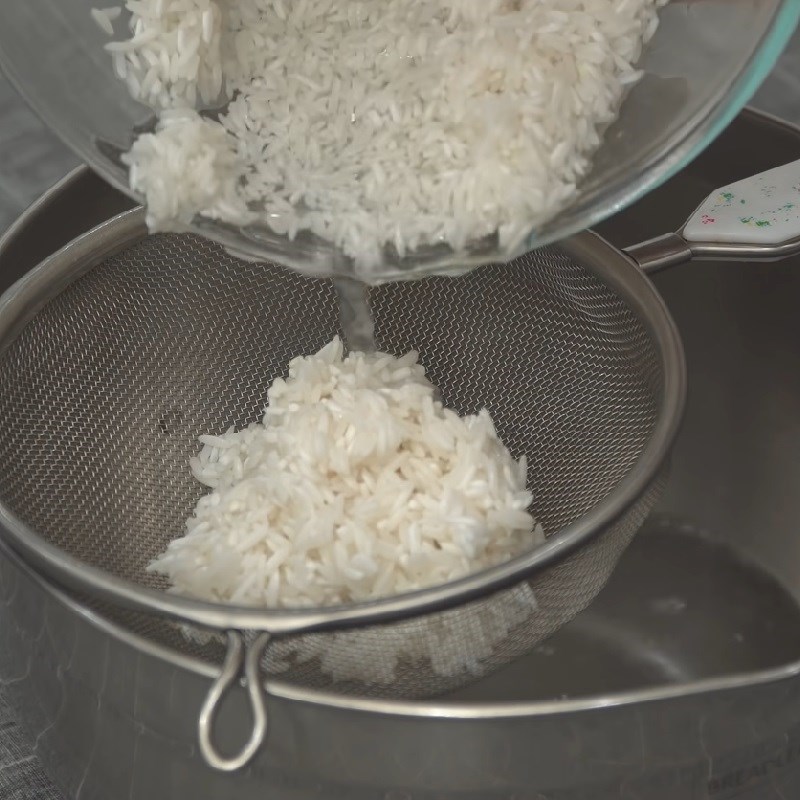 Bước 1 Xay gạo Tokbokki phô mai bằng gạo