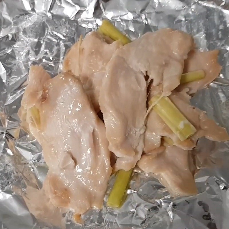 Bước 4 Xay và rang thịt gà Hạt nêm từ thịt gà