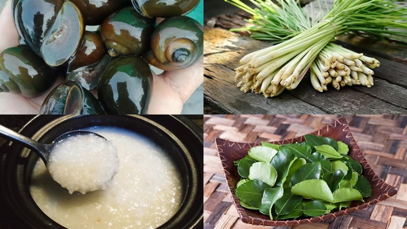 Nguyên liệu làm ốc hấp mẻ
