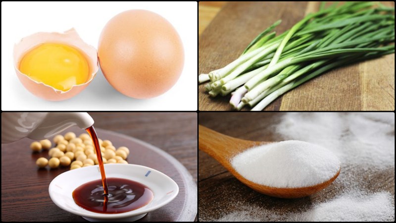 Nguyên liệu món ăn trứng kho nước tương (xì dầu)