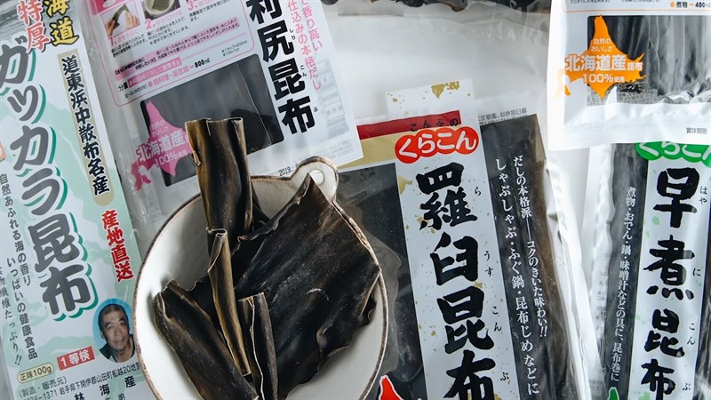 Nguyên liệu món ăn nước dùng dashi