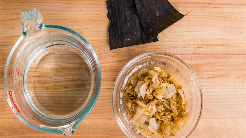 Nguyên liệu món ăn nước dùng dashi