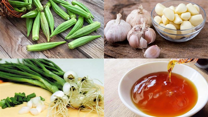 Nguyên liệu món ăn giải pháp làm cho đậu bắp xào tỏi