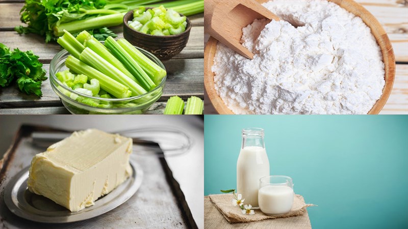 Nguyên liệu nấu súp cần tây