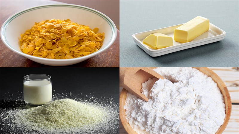 Nguyên liệu món ăn 2 cách làm bánh quy ngũ cốc