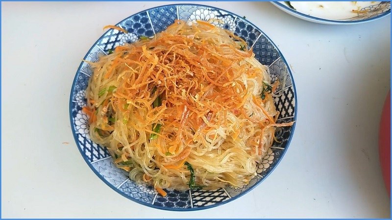 Mực khô xào miến