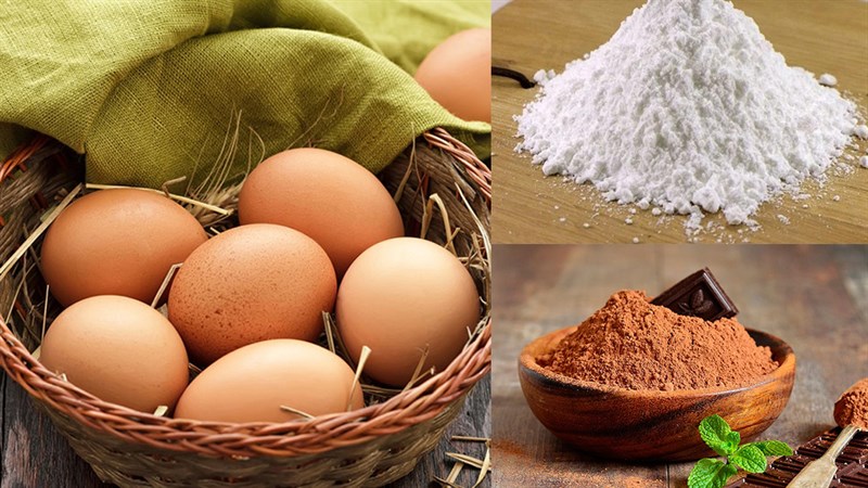 Nguyên liệu làm bánh mì chấm kem trứng - chấm cacao 