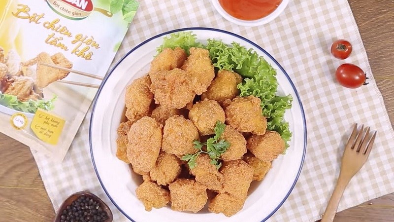 Gà chiên lắc phô mai