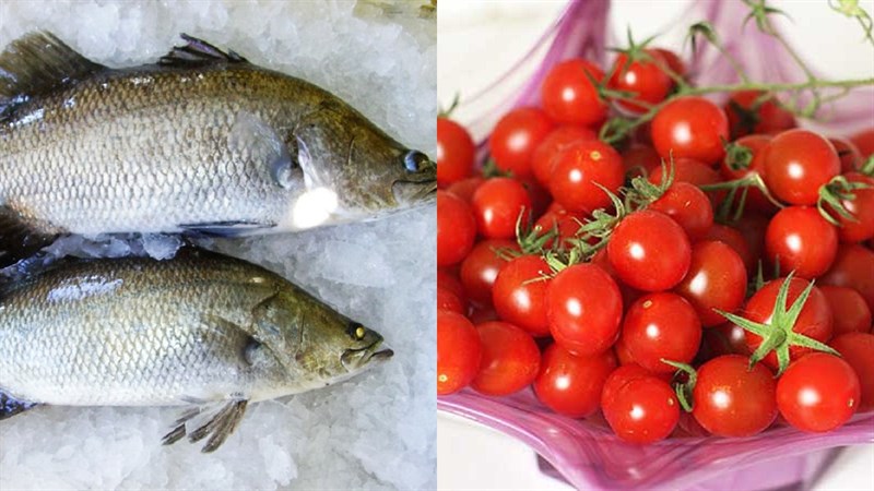 Nguyên liệu món ăn cá chẽm kho thơm và kho cà chua