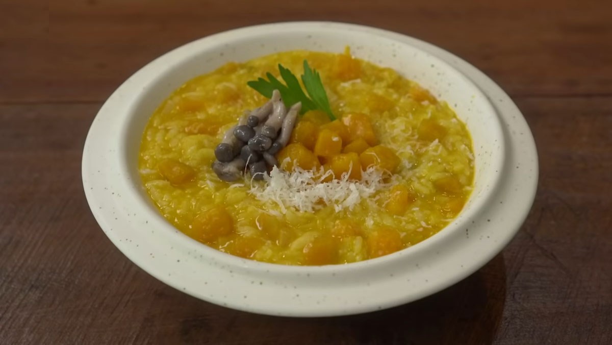 Cơm Ý bí đỏ - Risotto bí đỏ