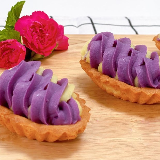 Cách làm bánh tart khoai lang tím thơm ngon dễ làm