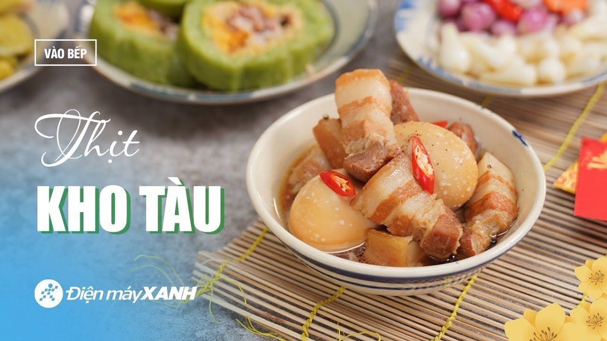 Thịt kho tàu bằng nồi áp suất
