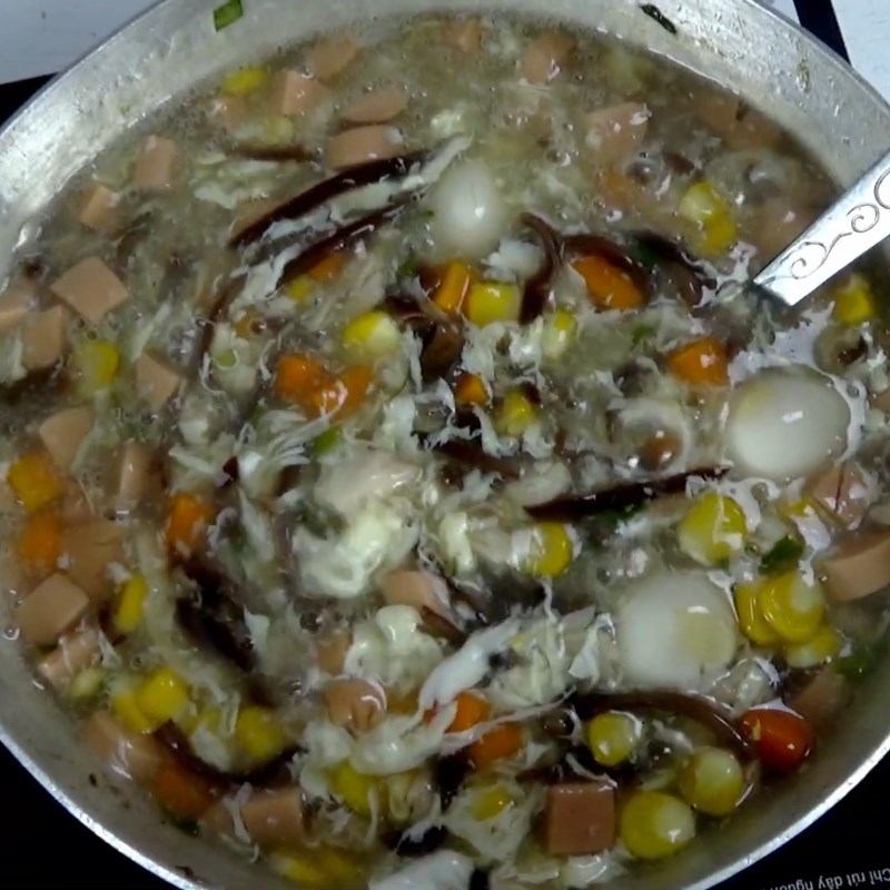 Bước 4 Nấu súp Súp gà thập cẩm