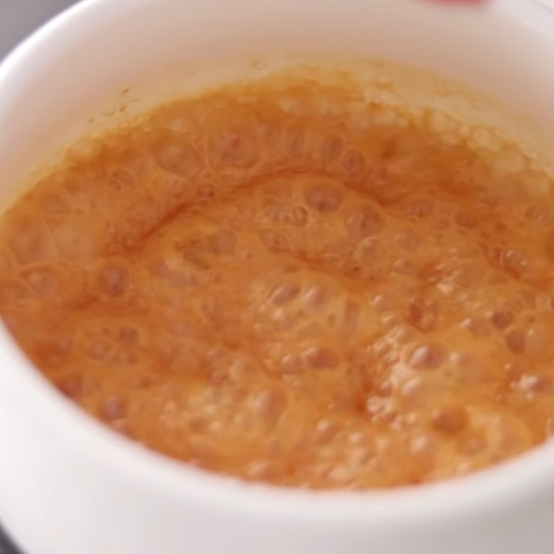 Bước 2 Đun hỗn hợp sữa caramel Pudding sữa caramel