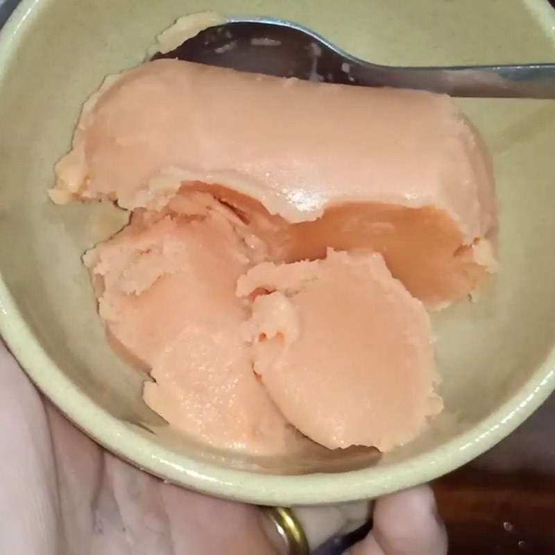 Bước 4 Hoàn thành Kem đu đủ túi
