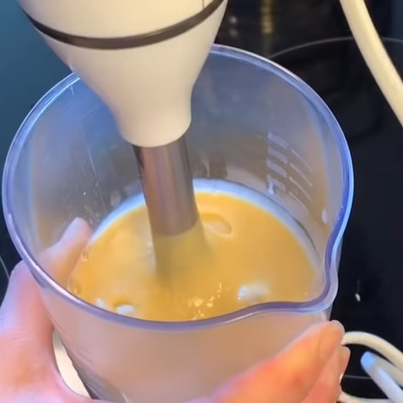 Bước 2 Làm nhân trứng muối custard Bánh bao kim sa vỏ vàng nhân trứng muối