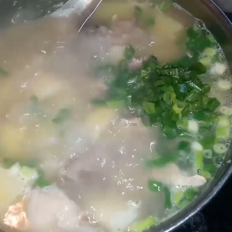 Bước 5 Nấu canh Canh củ từ nấu sườn