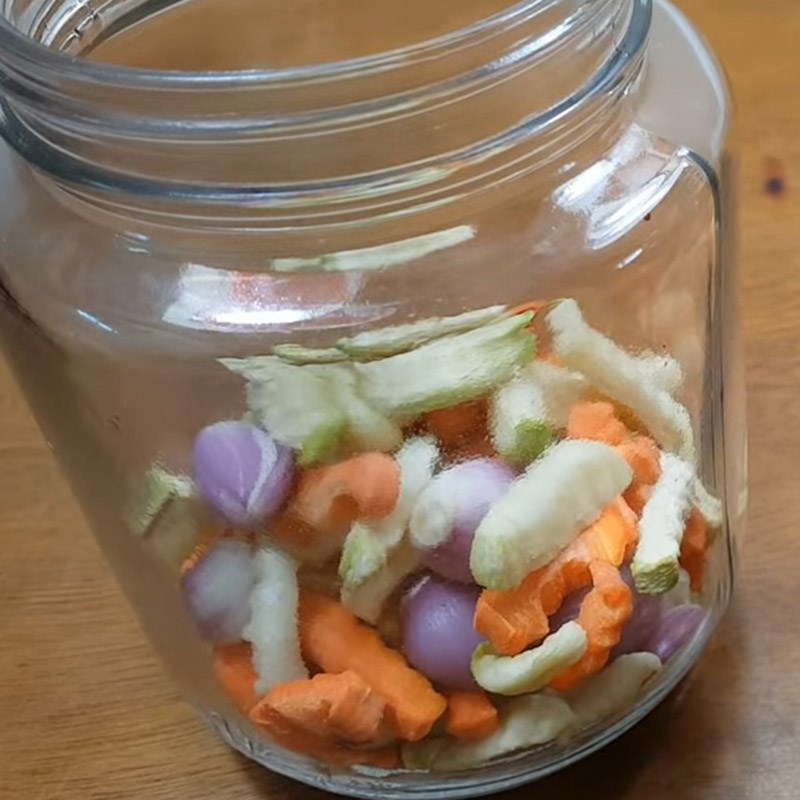 Bước 3 Ngâm các loại rau củ Muối su hào cà rốt củ cải