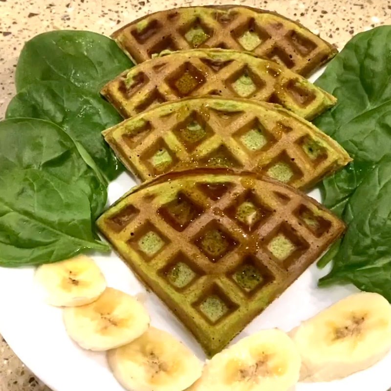 Bước 4 Thành phẩm Bánh waffle yến mạch