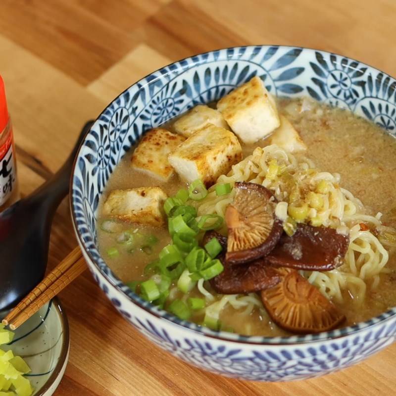 Bước 6 Thành phẩm Mì ramen miso chay