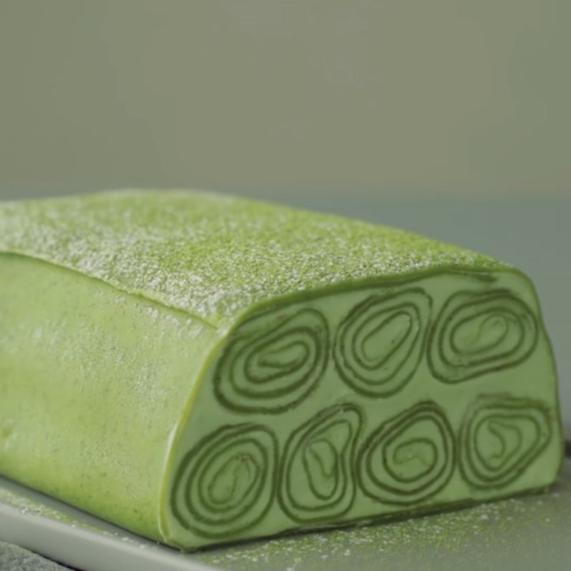 Bước 8 Thành phẩm Bánh crepe cuộn matcha