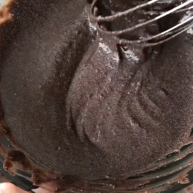 Bước 2 Trộn bột bánh Bánh cupcake socola không đường, không bột, không lò nướng