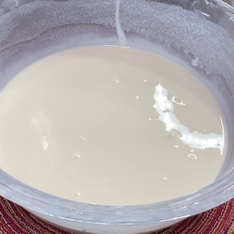 Bước 5 Trộn bột bánh caramel Bánh gạo lá dứa