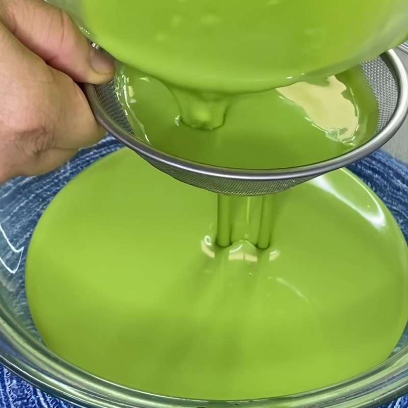 Bước 3 Trộn bột bánh lá dứa Bánh gạo lá dứa